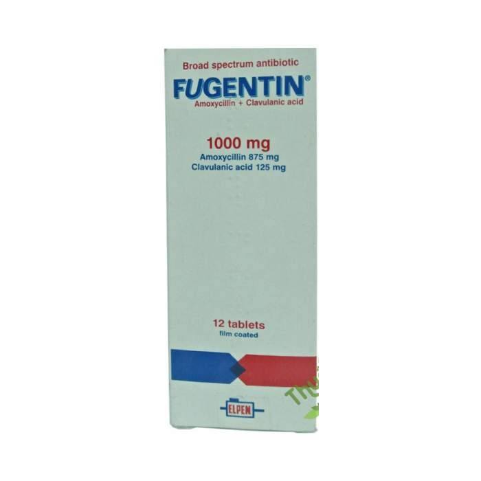 [T02775] Fugentin Amoxicillin 875mg Clavulanic 125mg Elpen (H/12v)