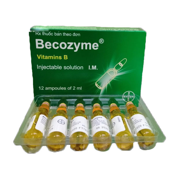 [T02795] Becozyme Vitamin B ống Bayer Pháp (H/12o) Date 07/2026