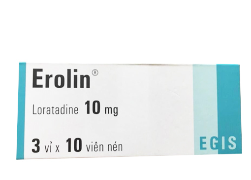[T02820] Erolin lorantadine 10mg Hungary (H/30v)