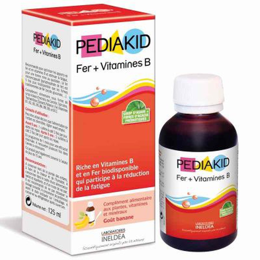 [T02829]  Pediakid Fer & Vitamines B Pháp (Lọ/125ml)