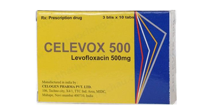 [T02840] Celevox Levofloxacin 500mg  Ấn Độ (H/30v)
