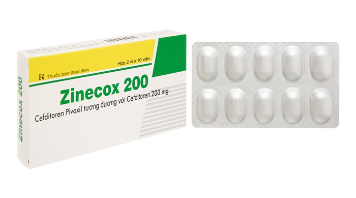 [T02867] Zinecox 200 Cefditoren 200mg Ấn Độ (H/20v) date 12/2025