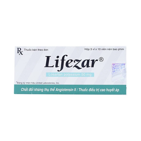 [T02898] Lifezar Losartan Potassium 50mg United Pharma (H/30v) Date 08/2025