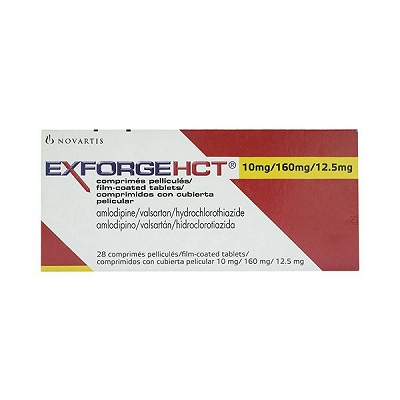 [T02934] Exforge HCT 10/160/12.5mg Novartis (H/28v) date 05/2026