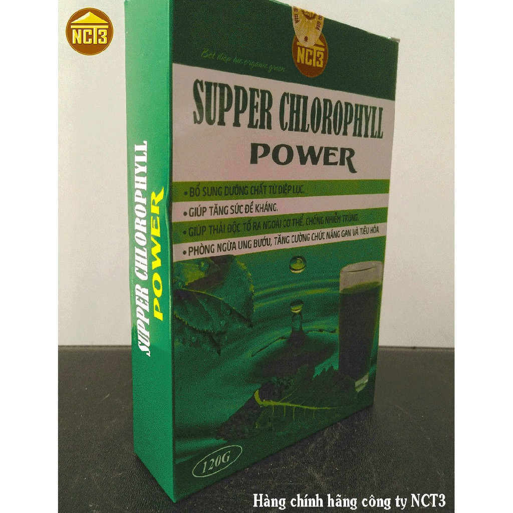 [T02995] Supper chlorophyll bột diệp lục Quốc tế NCT3 (H/120g)
