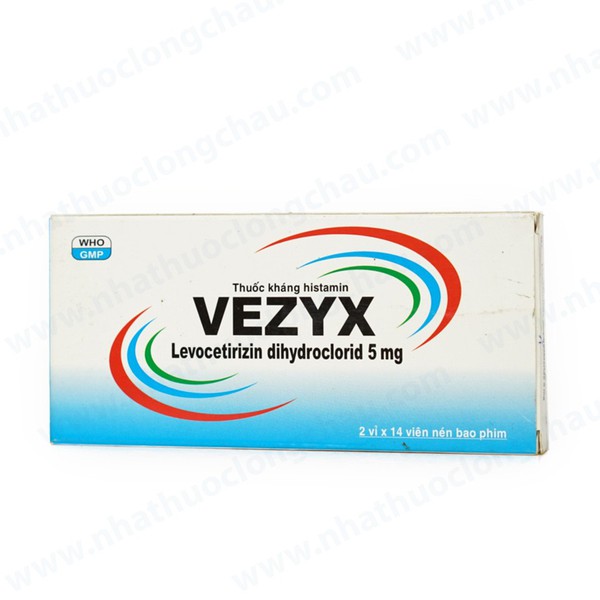 [T02996] Vezyx Levocetirizin dihydrolcorid 5mg Davipharma (H/28v)