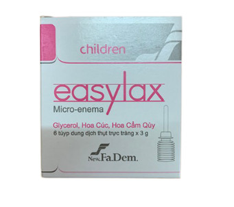 [T03111] Easylax Children Dung Dịch Thụt Trực Tràng TE Ý (H/6tuýp/3g) Date 11/2026