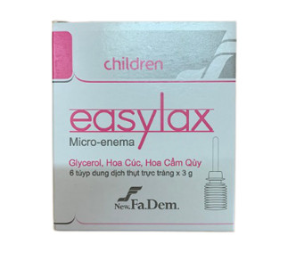 [T03111] Easylax Children Dung Dịch Thụt Trực Tràng TE Ý (H/6tuýp/3g)