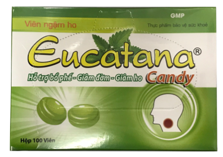 [T03171] Eucatana Candy ngậm ho Tân Á (H/100v)