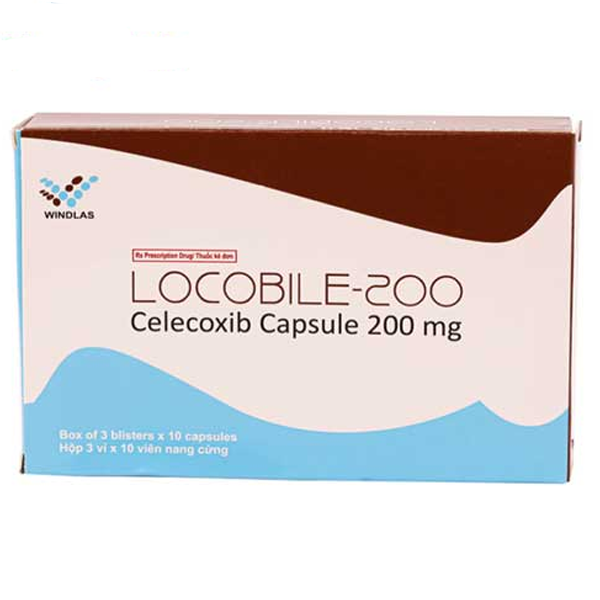 [T03206] Locobile Celecoxib 200mg Windlas Ấn Độ (H/30v)