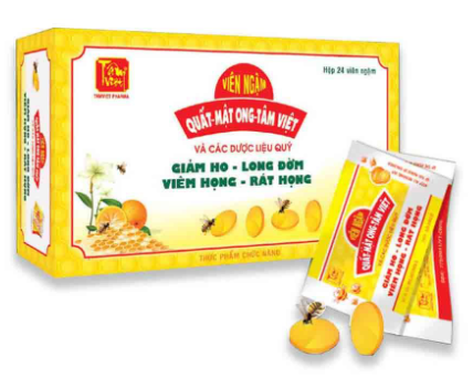 [T03218] Viên Ngậm Quất Mật Ong tâm việt (H/24v)