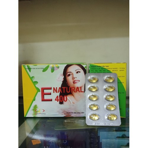 [T03240] E Natural 400 Vitamin E 400IU Trường Thọ (H/100v)