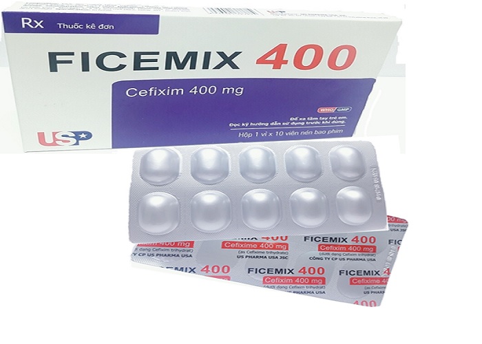[T03241] Ficemix cefixim 400mg USA Pharma (H/10v)