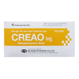 [T03259] Creao INJ Methylprednisolon 40mg tiêm Hàn Quốc (H/10lọ)