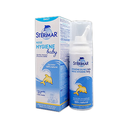 [T03268] Sterimar Nose Hygiene Baby Xịt Muối Biển TE Cá Heo Vàng Fumoze (Lọ/50ml) Date 05/2027