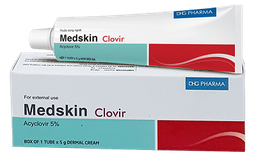 [T03299] Medskin Clovir Acylclovir 5% DHG Hậu Giang (Tuýp/5g)