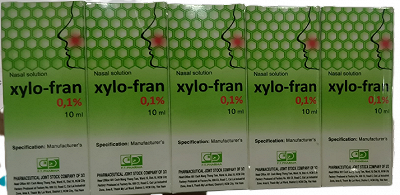 [T03302] Xylo Fran 0,1% DP 3/2 (Cọc/10lọ/10ml)