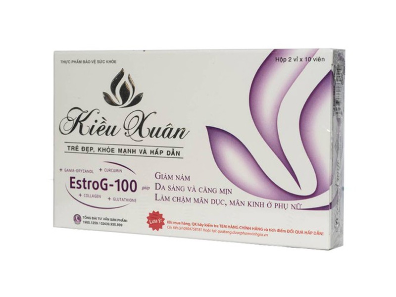 [T03344] Kiều Xuân Tăng Cường nội tiết Estro G100 Sao Kim (H/20v)