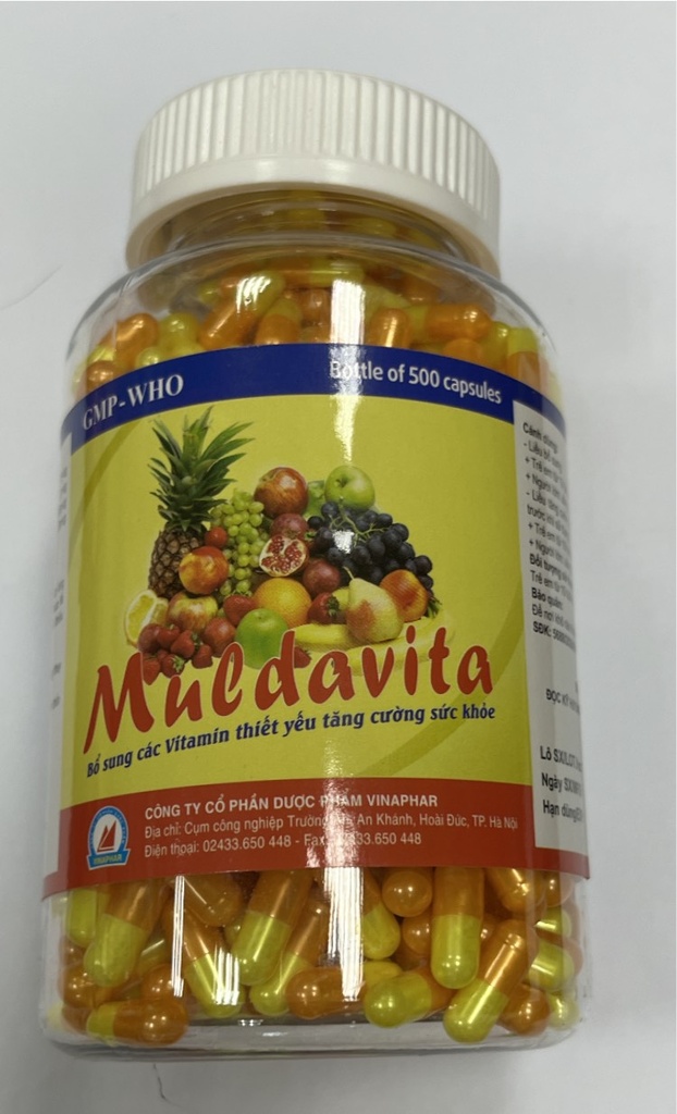 [T03378] Muldavita Vitamin Vinaphar (Chai/500v) < Multi vitamin >