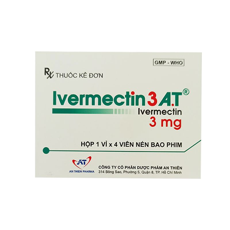 [T03398] Ivermectin 3A.T Ivermectin 3mg An Thiên (H/4v)