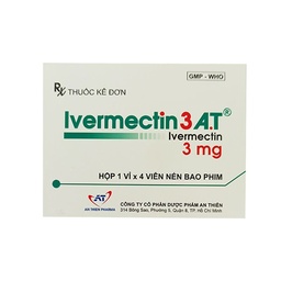 [T03398] Ivermectin 3A.T Ivermectin 3mg An Thiên (H/4v) 