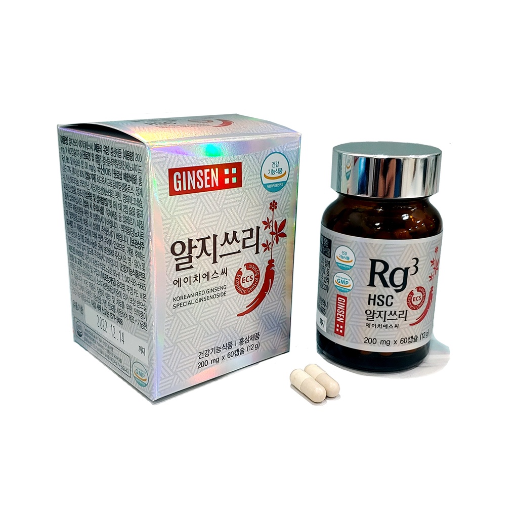 [T03412] Rg3 HSC Hồng Sâm Hàn Quốc (Lọ/60 viên)