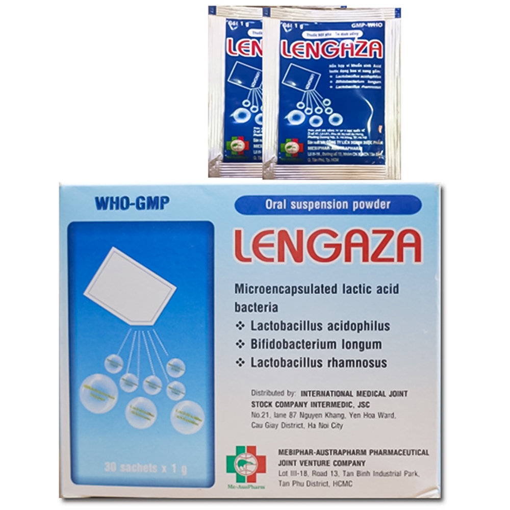 [T03448] Lengaza bổ sung lợi khuẩn Mebiphar Austrapharm (H/30gói) Date 01/2026