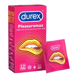 [T03486] Bao cao su Durex Pleasuremax Thái Lan (H/12c) date 10/2026