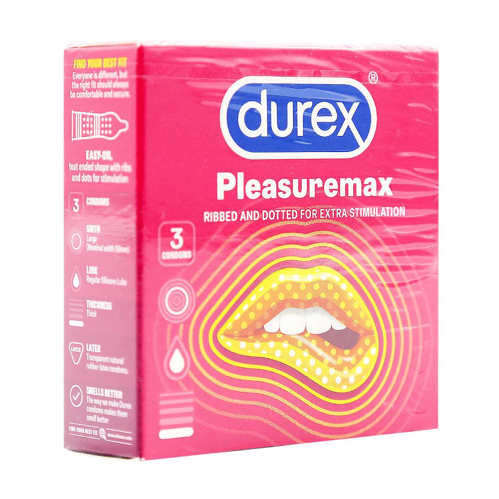 [T03502] Bao cao su Durex Pleasuremax Thái Lan (H/3cái)