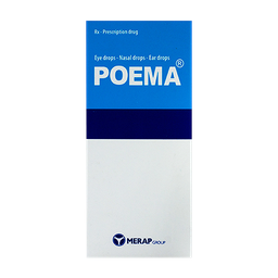 [T03550] Poema nhỏ mắt Merap (Cọc/10 lọ/10ml)