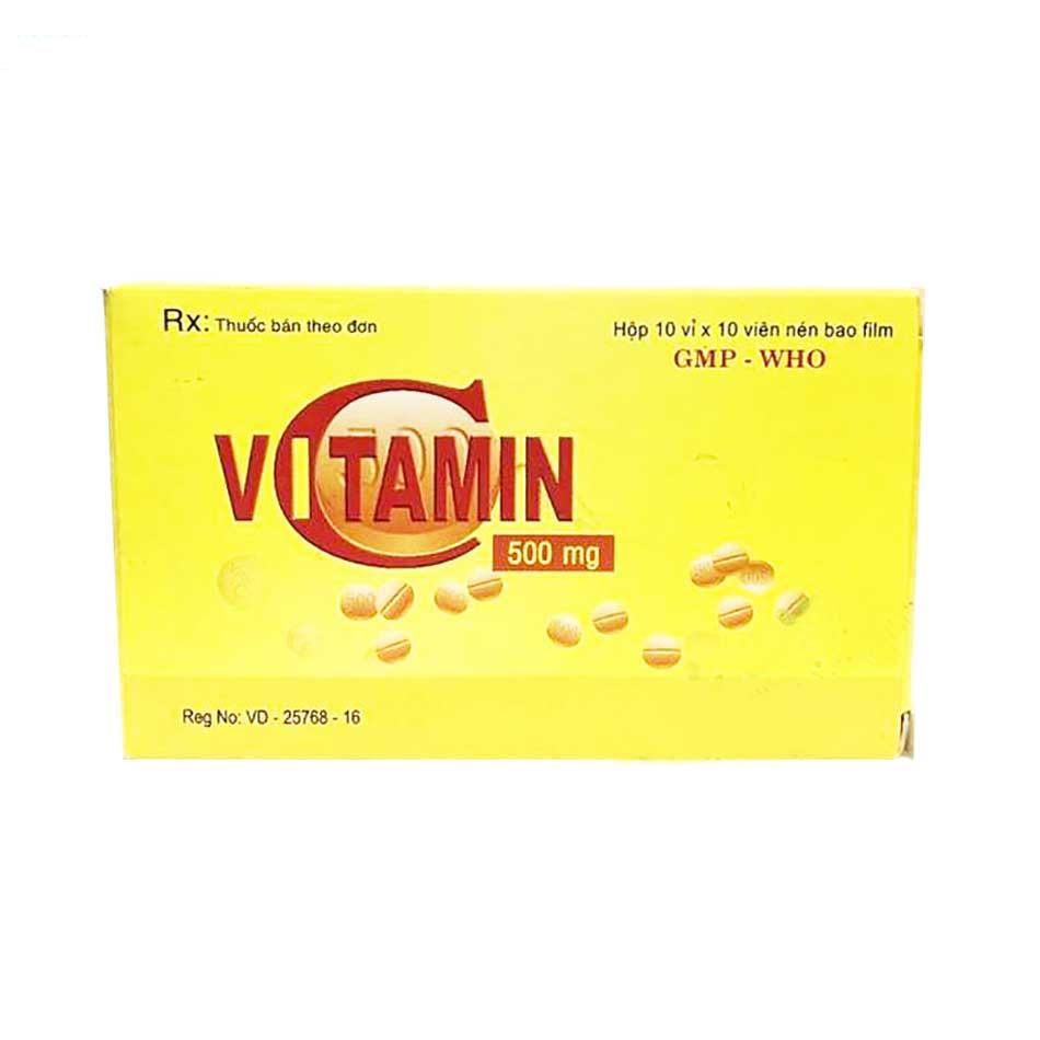 [T03576] Vitamin C 500mg Quảng Bình (H/100v)