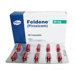 [T03667] Feldene Piroxicam 20mg Pfizer (Lọ/15v)