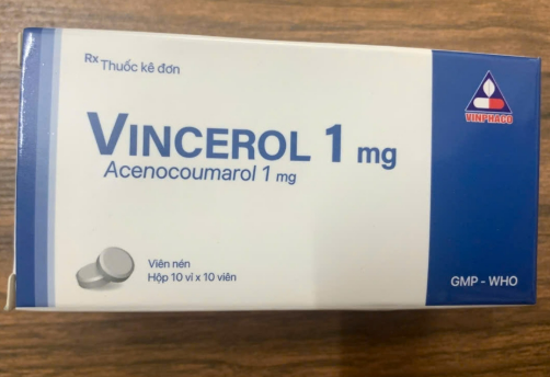 [T03672] Vincerol Acenocoumarol 1mg Vĩnh Phúc (H/100v)