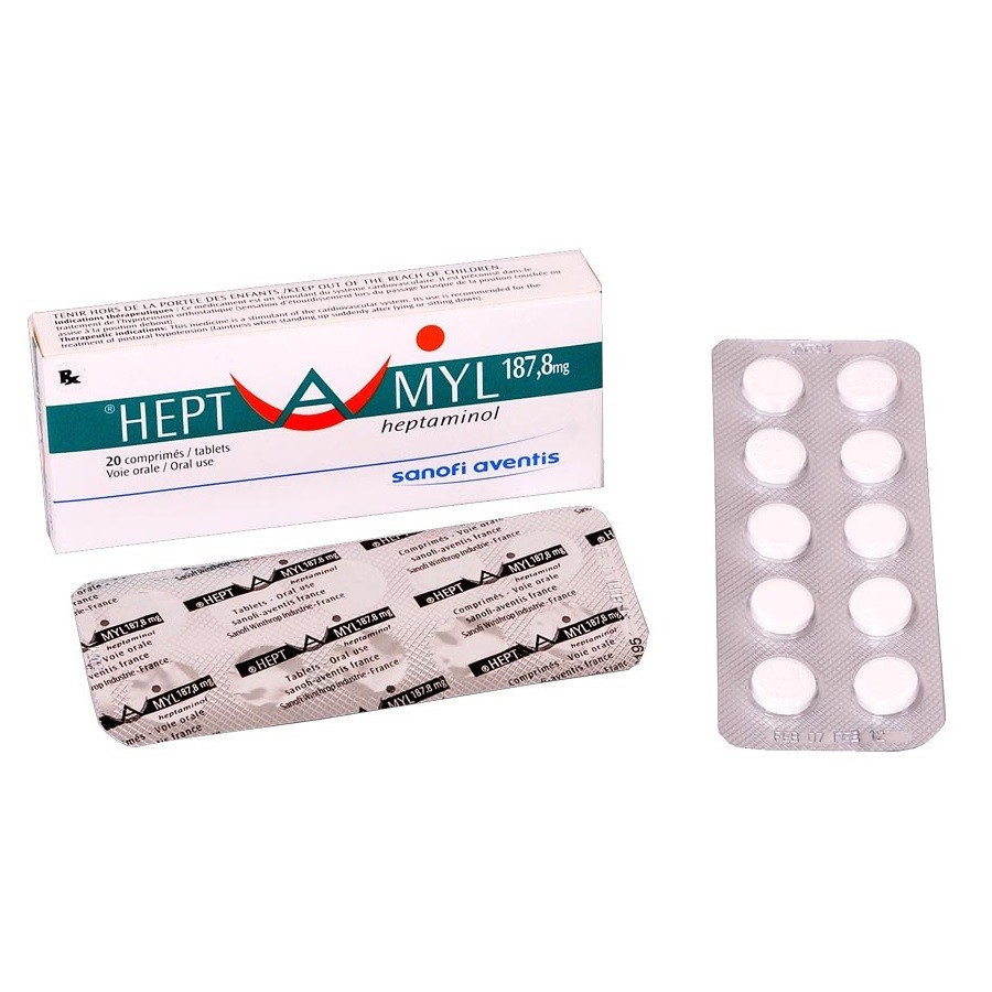 [T03729] Heptamyl Heptaminol 187,8mg Sanofi (H/20v)