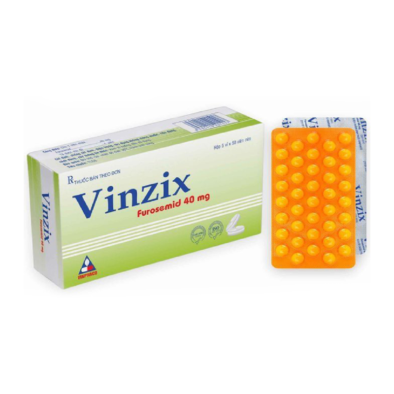 [T03740]  Vinzix Furosemid 40mg Vĩnh Phúc (H/250v)