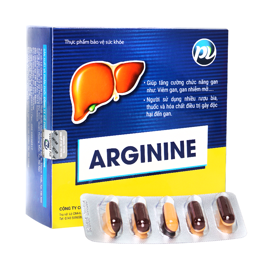 [T03747] Arginine 200mg PV Phúc Vinh (H/60v)