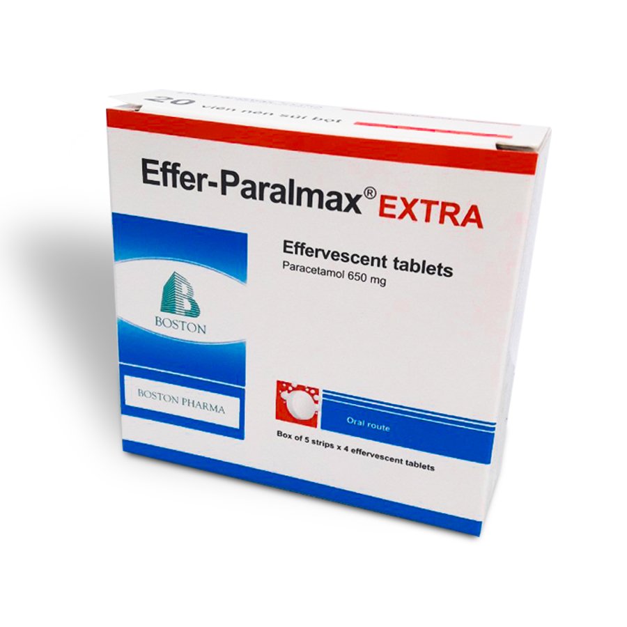 [T03782] Effer Paralmax Extra 650mg viên sủi Boston (H/20v)