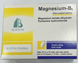 [T03789] Magnesium B6 Boston Việt Nam (H/100v)