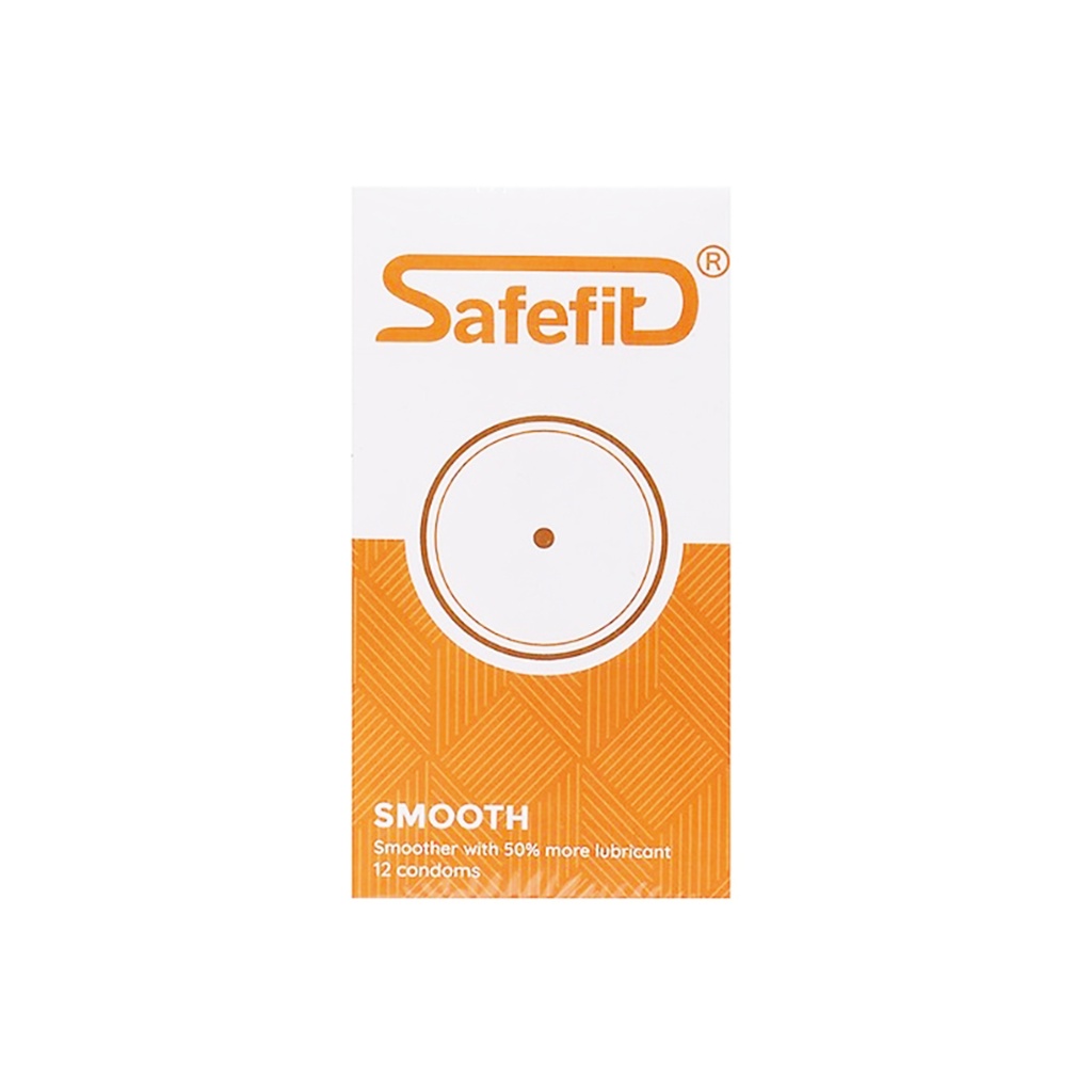 [T03806] Bao cao su Safefit Smooth (H/12 cái)