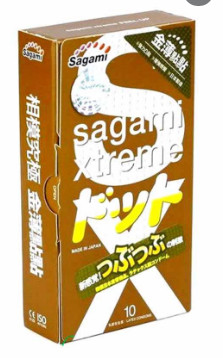 [T03834] Bao Cao Su Sagami Xtreme Nâu Có Gai (H/10cái)