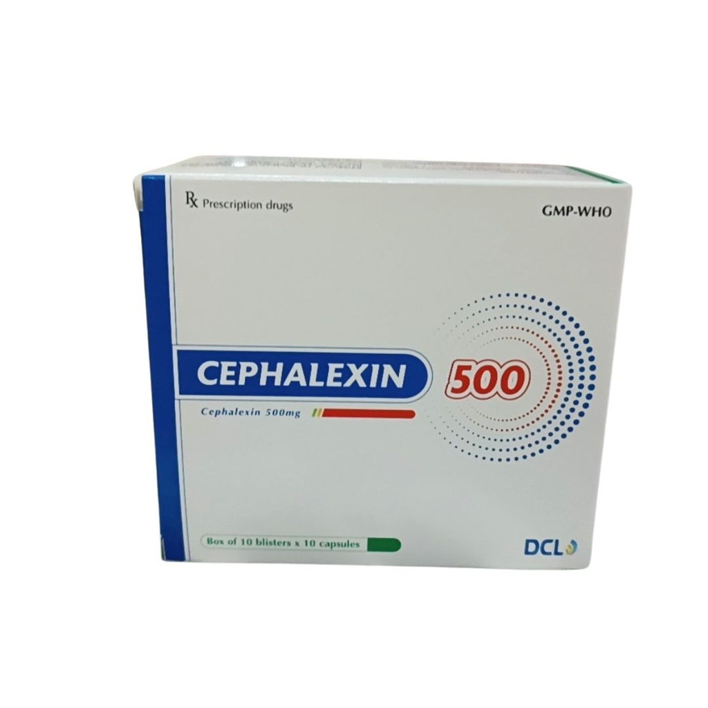 [T03841] Cephalexin 500mg Cửu Long (H/100v)