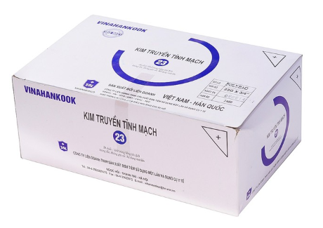 [T03993] Kim Truyền Tĩnh Mạch 23G Vinahankook (H/50c) (Kim Cánh Bướm Nylon) Người Lớn