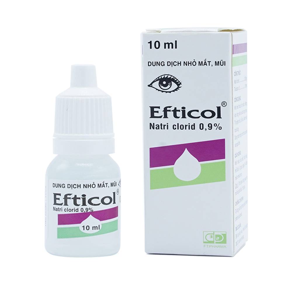 [T04014]  Nhỏ Mắt Efticol Natri Clorid 0.9% DP 3/2 (Lọ/10ml) 