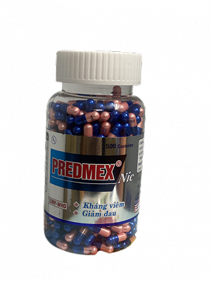 [T04093] Predmex Dexamethason 0,5mg viên nang NIC (Lọ/500v) nắp trắng