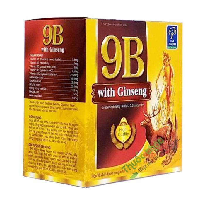 [T04096] Vitamin 9B with Ginseng Mediphar (H/100v)