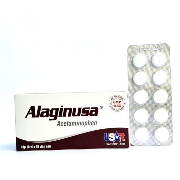 [T04097] Alaginusa acetaminophen 325mg Phong Phú (H/100v)