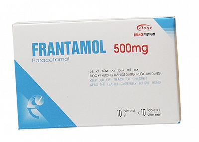 [T04128]  Frantamol Paracetamol 500mg Eloge France (H/100v) Date 03/2027