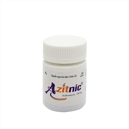 [T04139] Azitnic azithromycin 250mg NIC (Lọ/30v)
