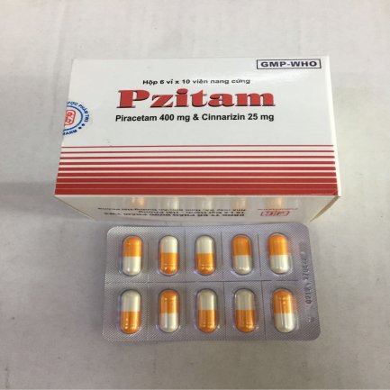 [T04187] Pzitam Piracetam 400mg & Cinnarizin 25mg Actavis (H/60v)
