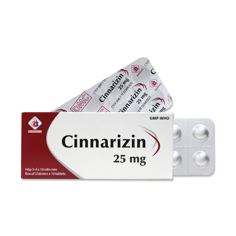 [T04188] Cinnarizin 25mg Domesco (H/30v)